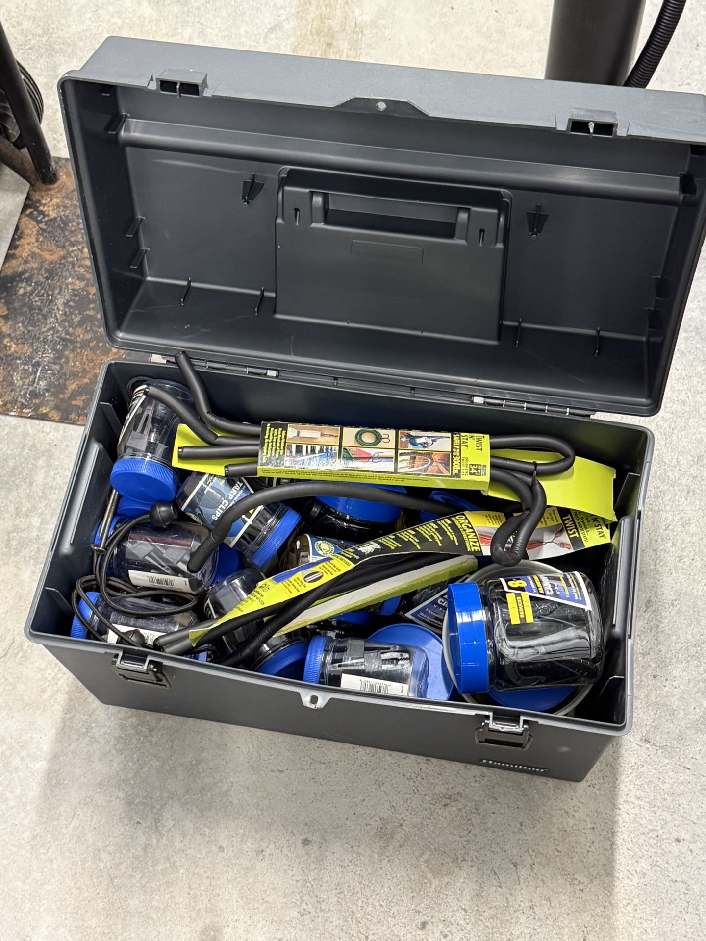 Heavy Duty Tool Storage Box With Hardware & Canopy Ties