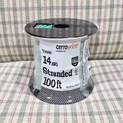 Cerrowire 14 AWG Stranded THHN Wire [100 ft Green] - NEW!