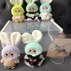 Baby Three Mininature Bunny Special Eyes