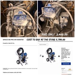 Graco 595 Air Assisted Paint Sprayer – Pro Contractor Machine