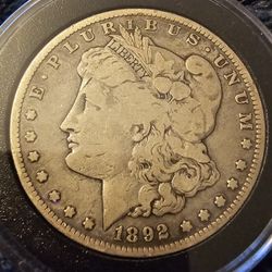 1892 Morgan Silver Dollar