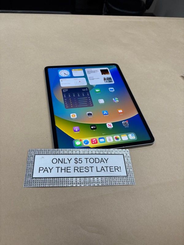Apple IPad Pro 12.9 Inch 6th Gen Tablet - Only $1 Today Pay The Rest Later!