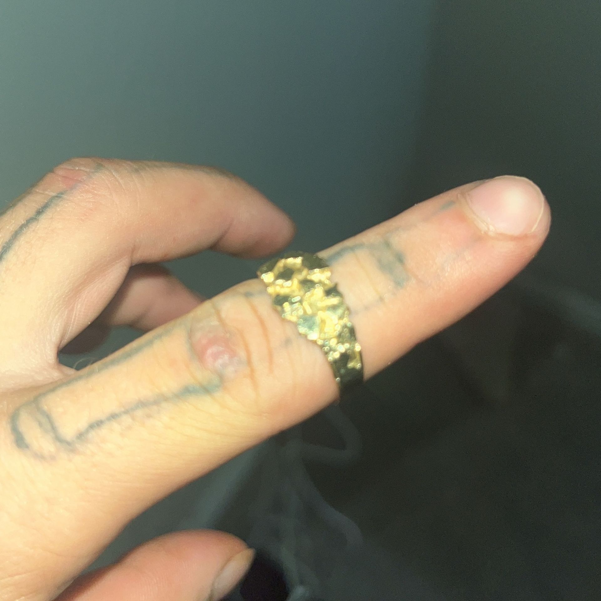 gold nugget ring