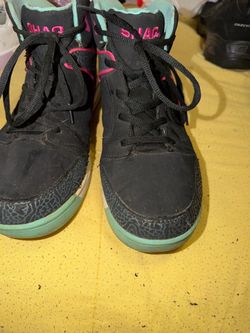 Shaq High-Top Sneakers Black Teal Pink
