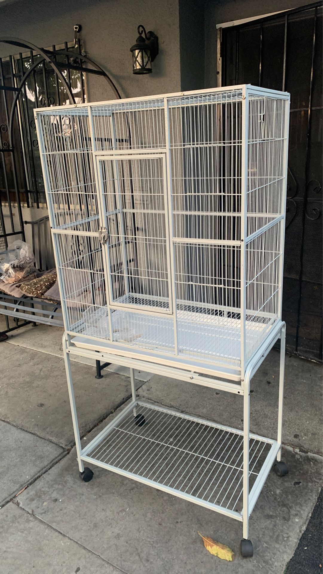 Bird cage 54 inches tall 30 inches wide