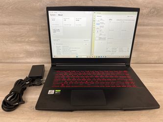 MSI GF63 Thin 10SC-222US i5-10500H 8GB 256GB SSD GTX1650 Max-Q 15.6" Win11 Home (