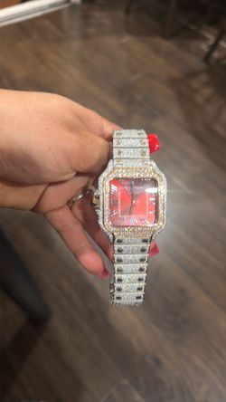 Popo cartier santos Moissanite