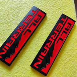 2 PCs 3D Metal Stickers All Terrain Grille Emblem Decoration$20
