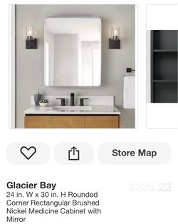 Glacier Bay Modern Medicine Cabinet Mirror