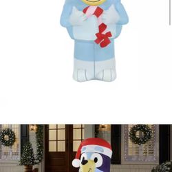 Brand New Bluey Christmas Inflatable 