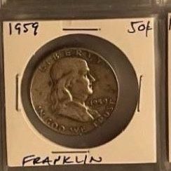 5 Franklin Half Dollars