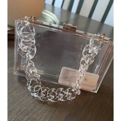 New Clear Purse for Women Acrylic Clear Clutch Bag,acrylic Purses Clear Clutch
