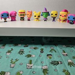 Funko Pop! Minis Lot 13 Nightmare Before Christmas Mini Figures Neon Blacklight