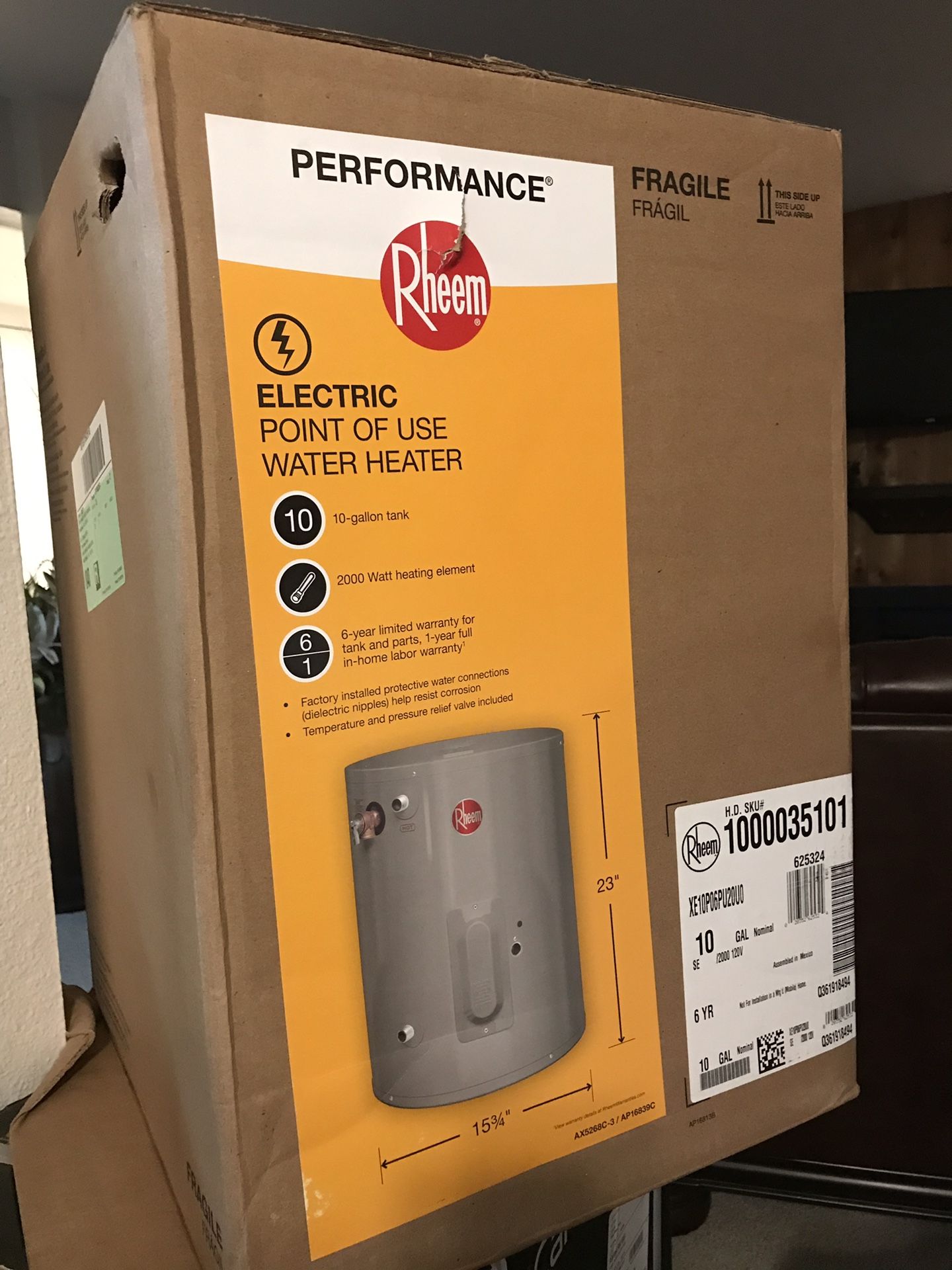 Rheem electric water heater