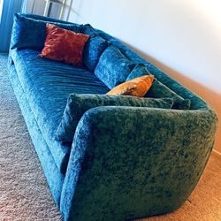 Joybird Sebastian Sofa Bed with Velvet Fabric — almost brand new!