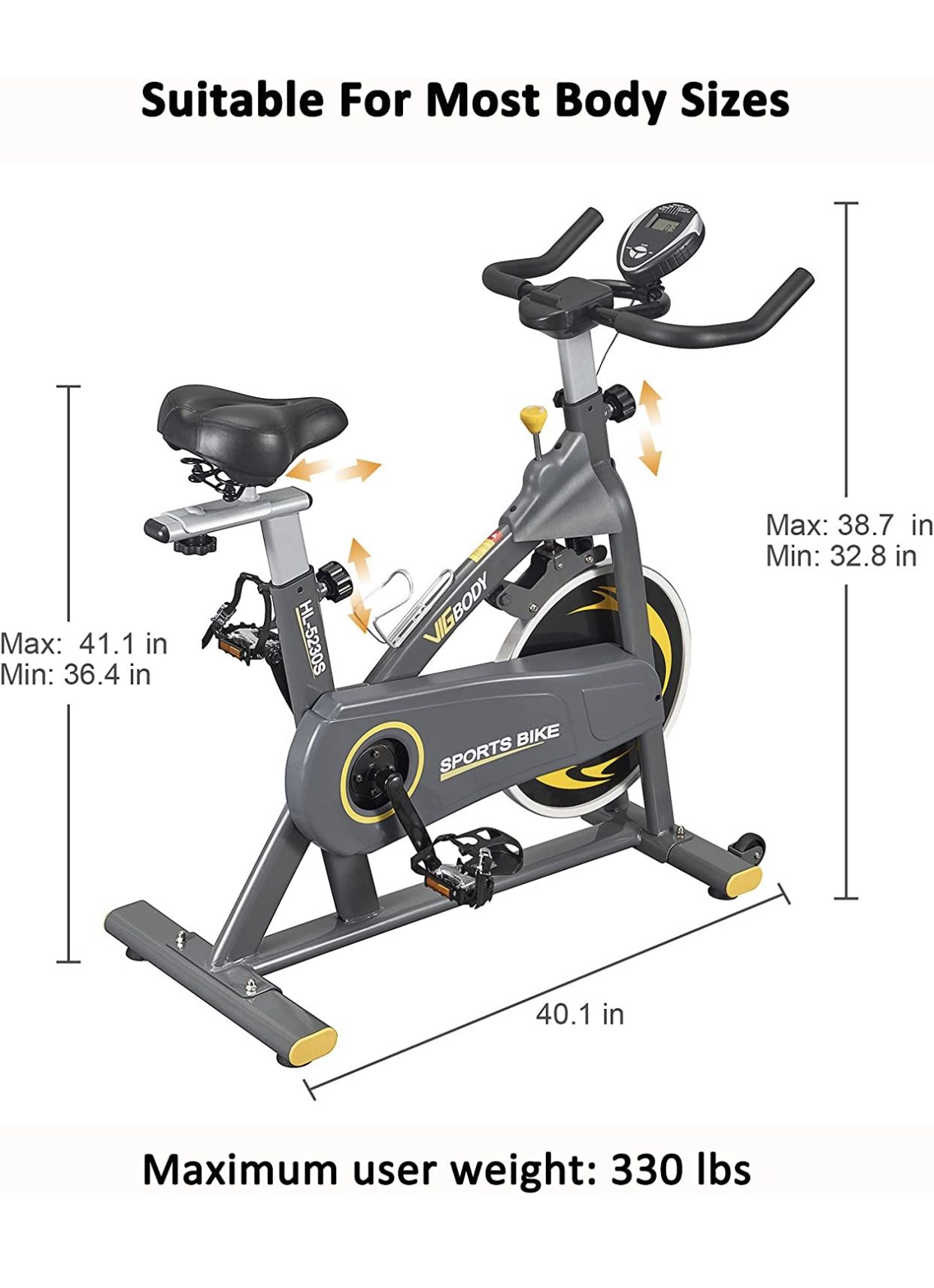 stationary bicycle parts Exercise Pedals with Straps, 9/16 or 1/2, Spin Cycling Bike, Indoor Exercycle Bike, Recumbent Replacement (1/2in Thread) : Sports & Outdoors body training to the next level with real Indoor Cycling Cyclace Exercise Bike
