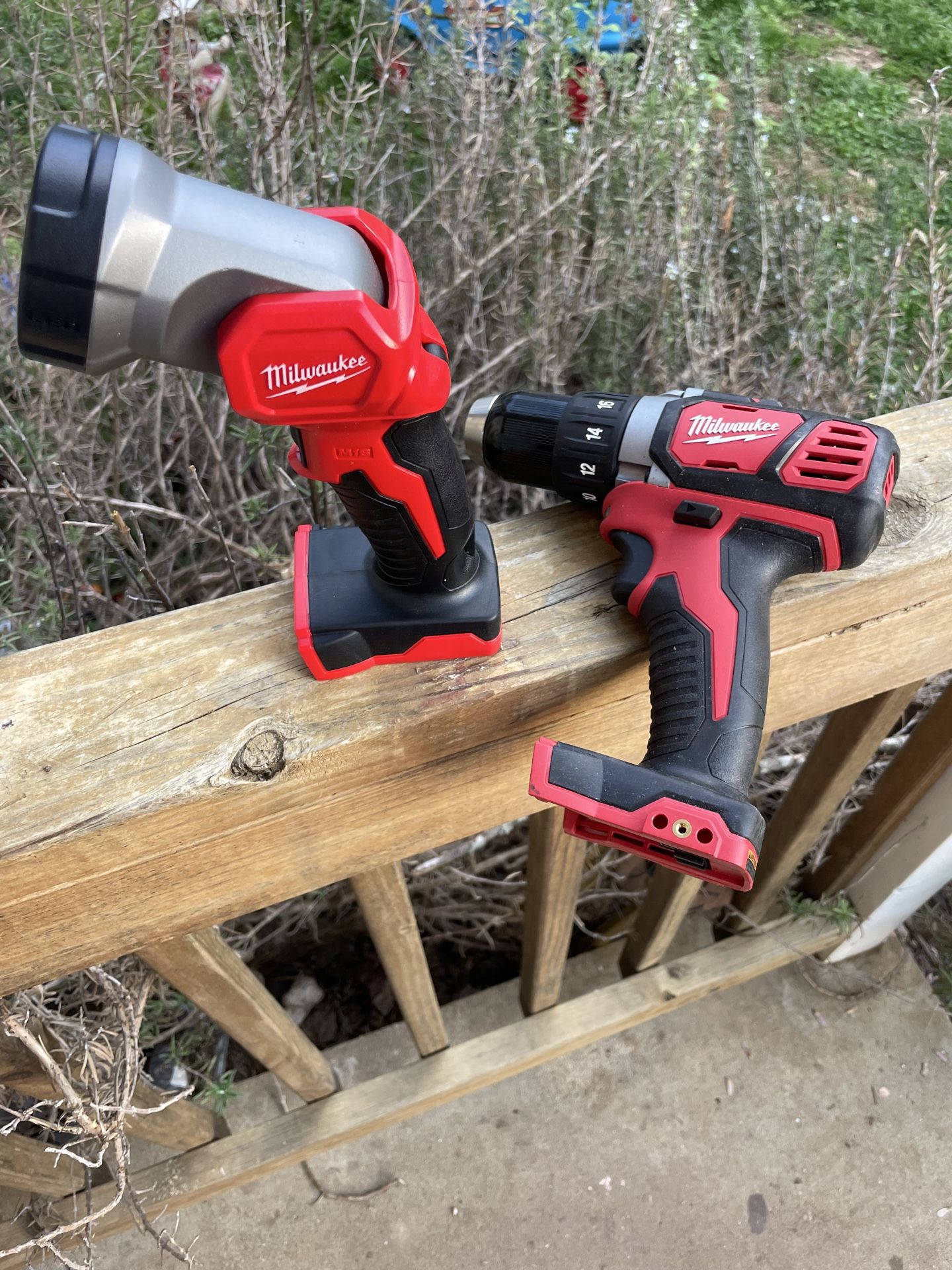 Milwaukee LED Light and Drill