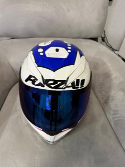 Inetgrale Motorcycle Helmet AGV K-3 SV Double Visor Multi Comic White
