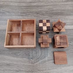 BSIRI 3D Wooden Puzzle Box Set
