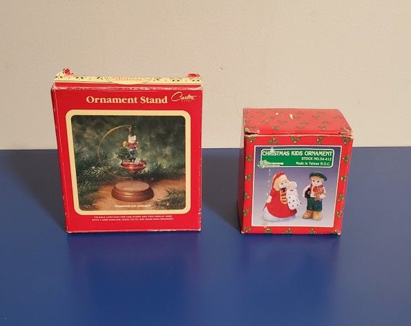 Christmas Ornament Stand and Ornament Set