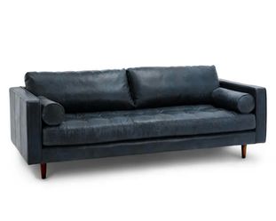 Article Sven 88" Tufted Leather Mid-Century Modern Sofa - one year old great condition