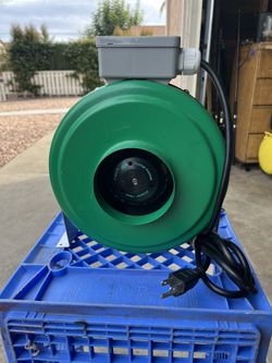 The Hydrofarm ACDF6 Active Air 6 Inch Inline Hydroponic Fan