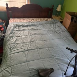 Full-size Bed Frame And Mattress 