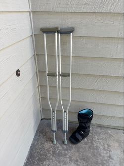 Crutches + Walking Boot - FREE