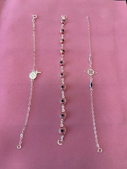 Pulseras de plata .925  ( nuevas ) para dama .