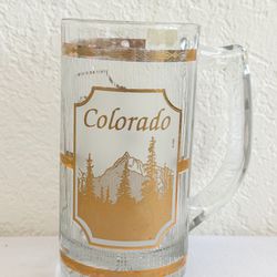 Rare Vintage Culver 22K Gold Colorado Stein or Mug - Rocky Mountain Buck Design