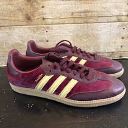 Adidas samba velvet red