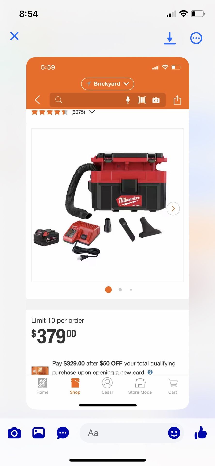 Milwaukee Vacuum Kit