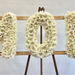 Letter Flower Arrangement