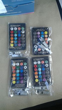 MINI LUCES PARA EL INTERIOR Y PARA LAS PLACAS CON UN CONTROL PARA CAMBIAR DE COLORES Y PUEDAN ELEGIR EL COLOR QUÉ GUSTEN