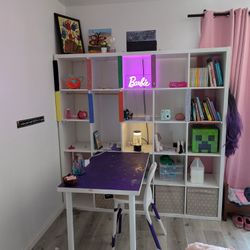 Large IKEA Box Storage With Desk 