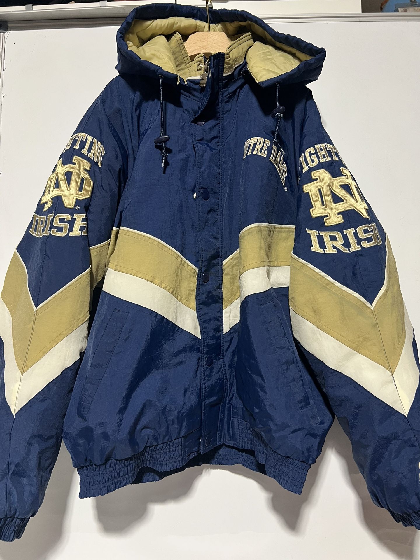 Vintage 90’s Mens LG Starter Notre Dame Parka/Jacket