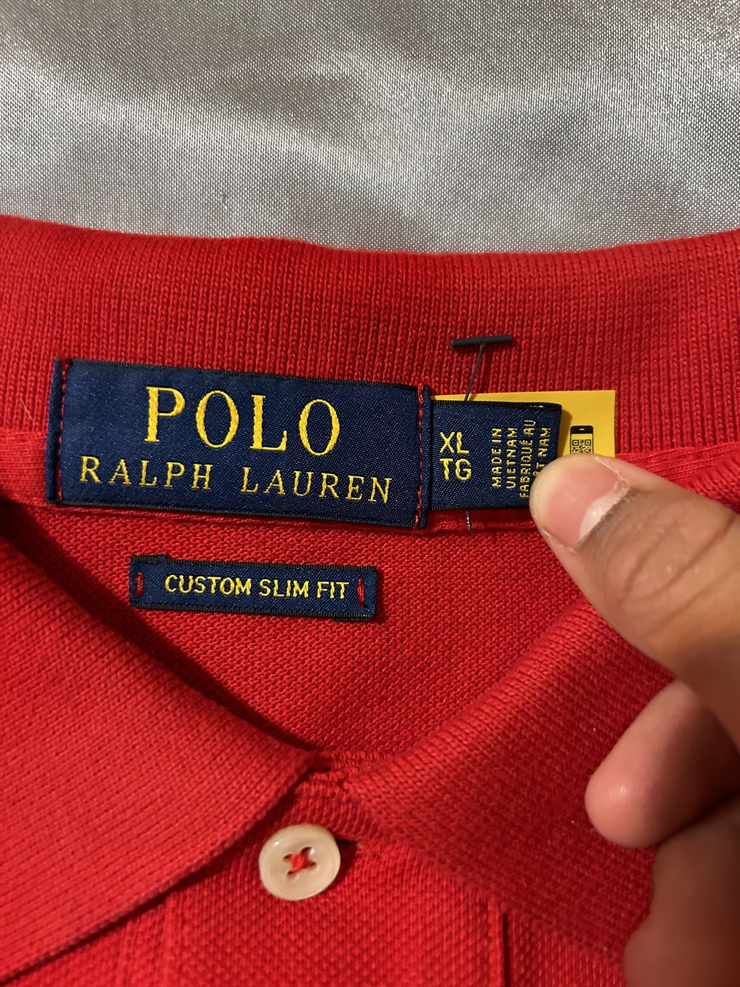 Polo Tshirt Mens XL red