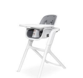New 4moms Connect High Chair with Tray - White/Grey
