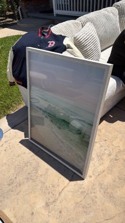 Ocean aesthetic portrait framed