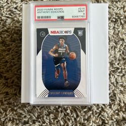 Anthony Edward’s NBA Hoops Rookie Card 