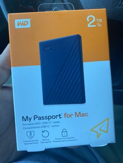 Western Digital My Passport for Mac 2TB - Midnight Blue