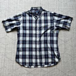 Vintage Country Traditionals by Pendleton Men’s Blue Plaid  Button Up LARGE