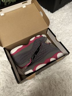 Nike Jordan 12 Retro Grey Pink White Size 6Y