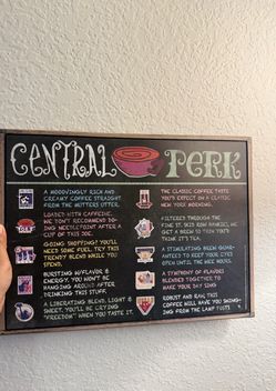 Vintage NYC Coffee Wall Art – Central Perk Style/ Wall decor