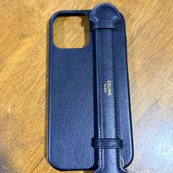 CELINE IPhone 16 Pro Leather Case