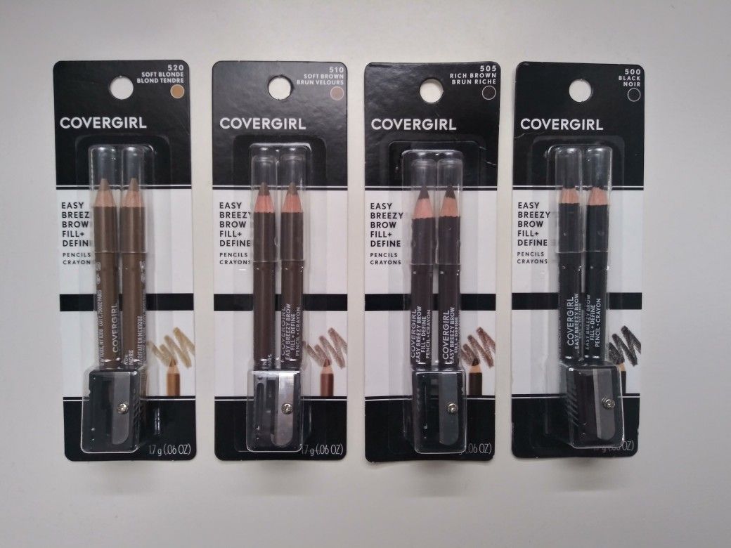 CoverGirl brow pencils with sharpener 2 for $1