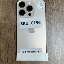 On Sale iPhone 16 Pro 128GB AT&T 