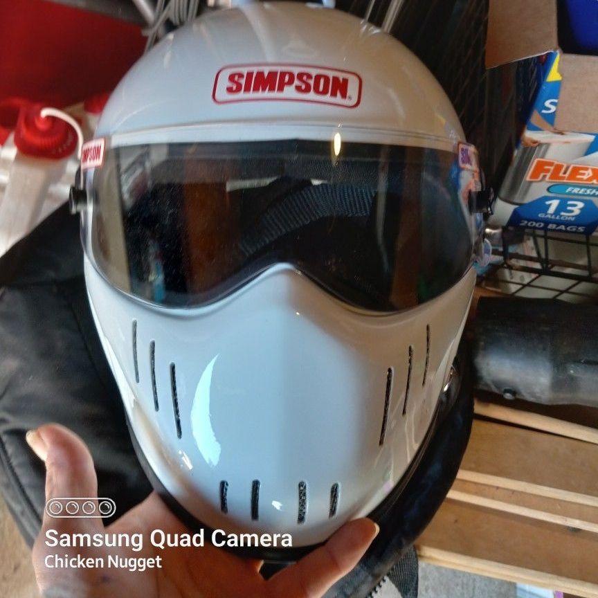 discontinued motorcycle helmets for sale BAUTI Retro Open-face Helmet Vintage 3/4 Jet Helmet Removable Brim DOT Certified Men's and Women's Riding Half-Covered Helmet Mopeds Scooters Cruisers F,M=(57-58CM) : Automotive Some people prefer the winds of freedom to hit them squarely in the face Simpson M30 Bandit Helmet -