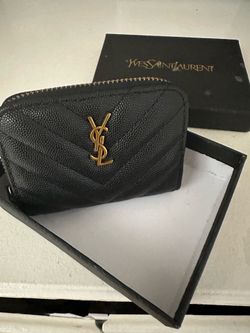 Black and gold wallet