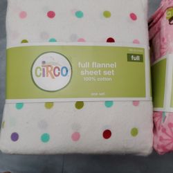 Circo Full Flannel Sheet Set 100% Cotton Brand New